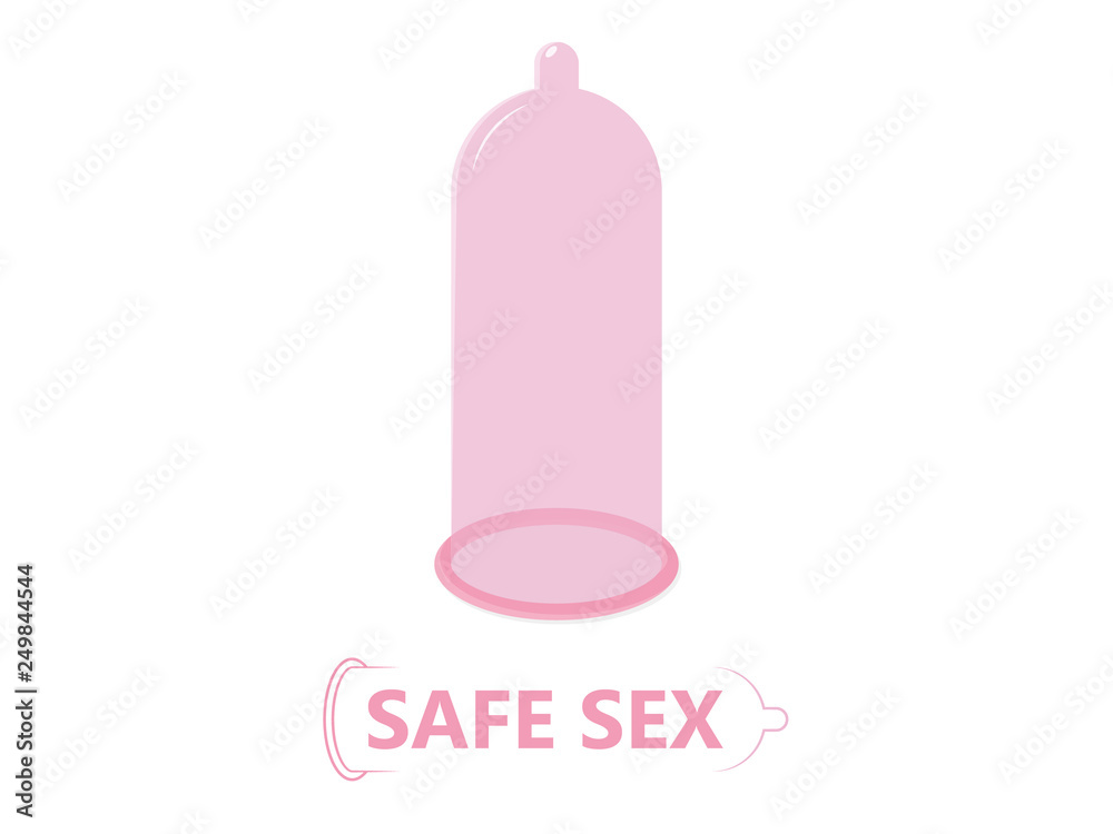 Condom Protection Safe Sex Icon Vector Condom Protection Safe Sex Icon Vector