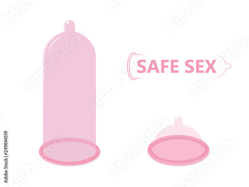 Condom Protection Safe Sex Icon Vector