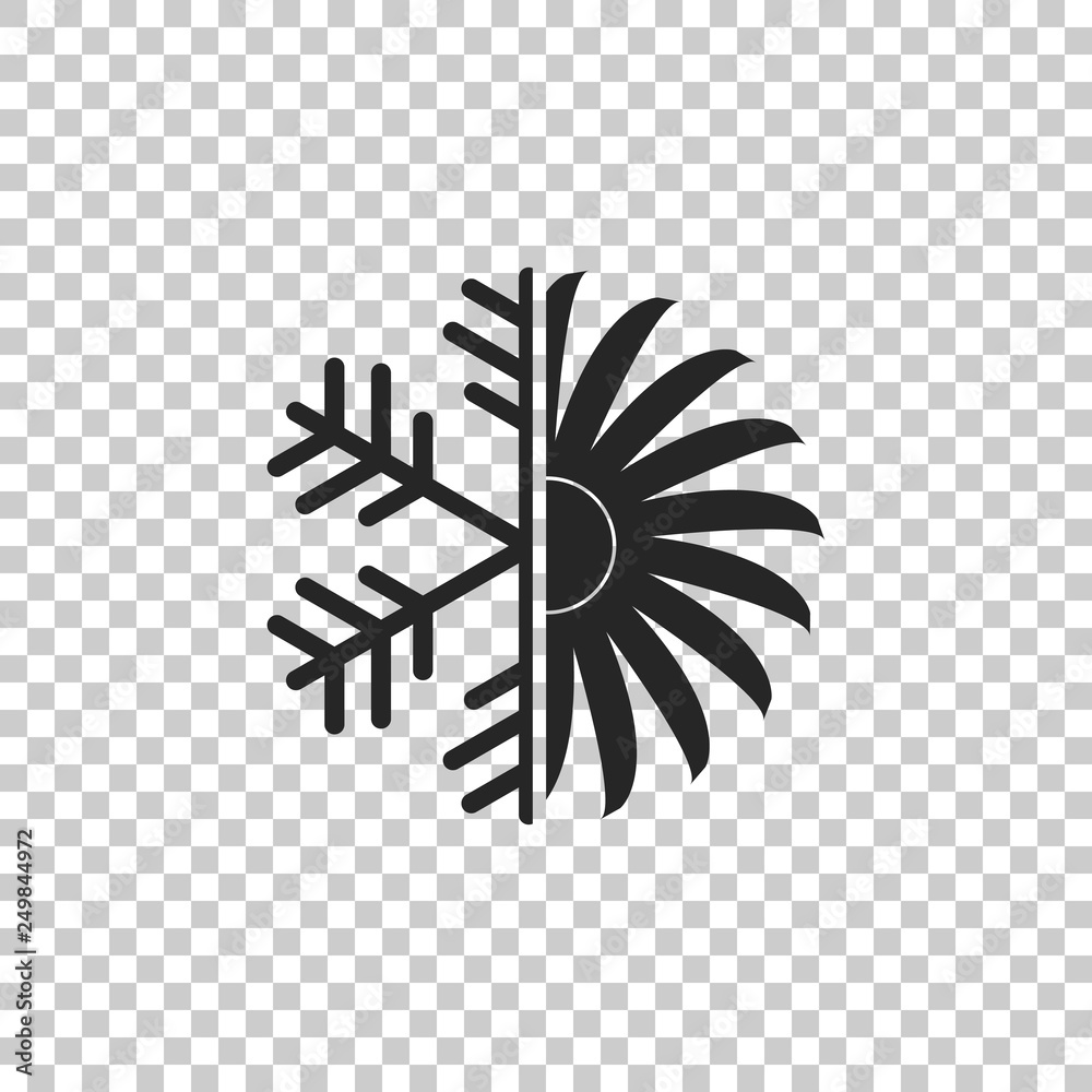 Air conditioner icon isolated on transparent background. Flat design. Vector Illustration Air conditioner icon isolated on transparent background. Flat design. Vector Illustration