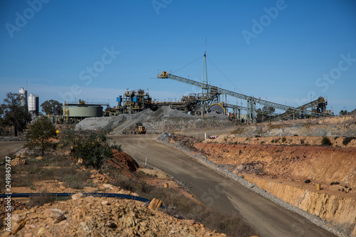 Copper mine head in NSW Australia
