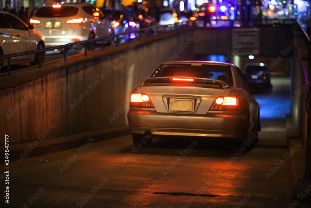 car in night city