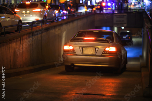car in night city