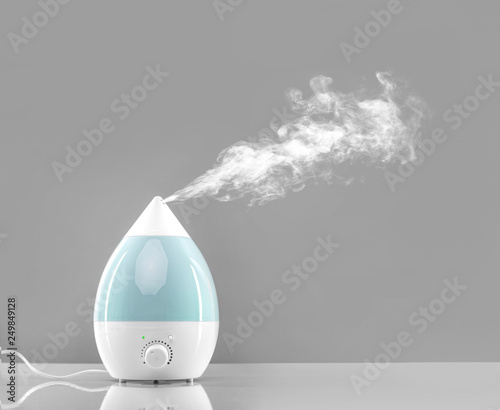 Obraz na płótnie White-blue air humidifier. w salonie