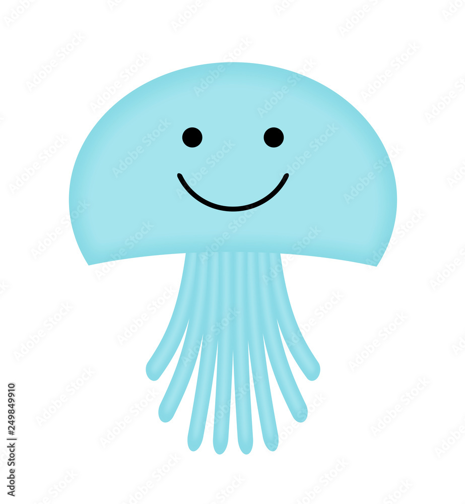 クラゲのキャラクター Stock イラスト Adobe Stock