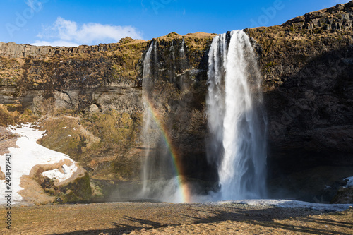 Seljalandsfoss Wasserfall in Island © Christian Schwier