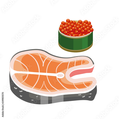 Set for a great diet during Lent. Dietary food. The last days you can eat caviar and fish. Fish on Thursdays