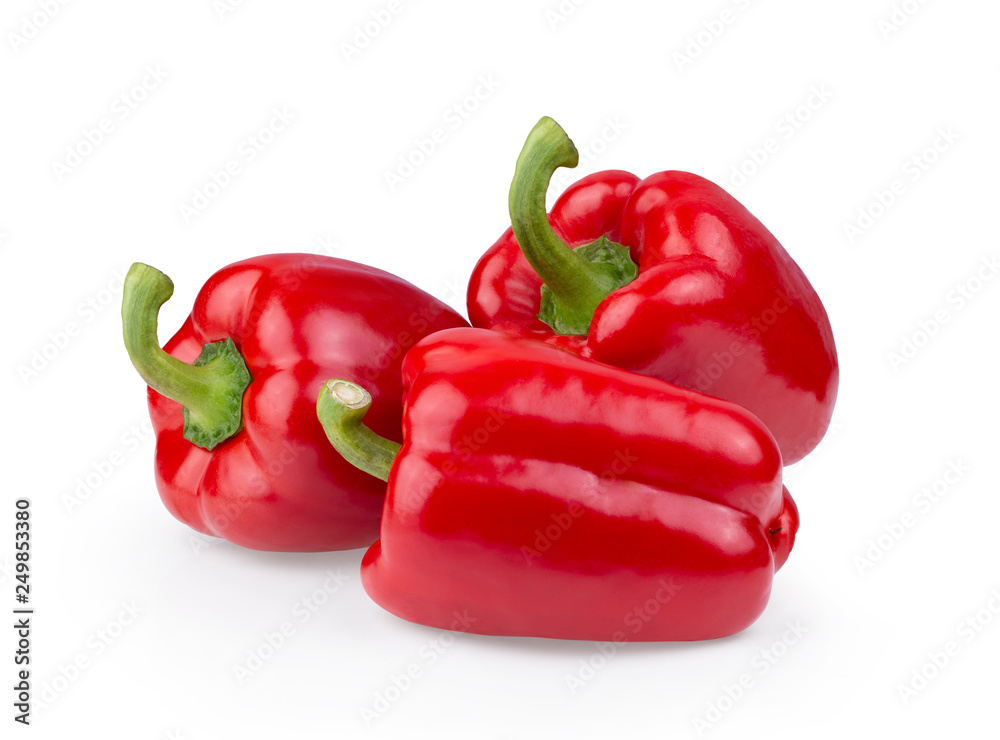 red pepper isolated on white background red pepper isolated on white background