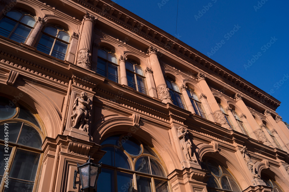 facade of an old building in Riga, Latvia