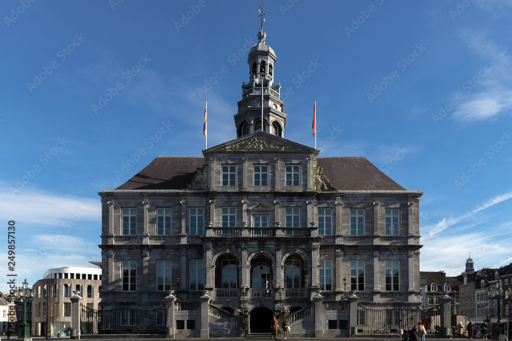 Maastricht Town hall at the market square with offices of the mayor