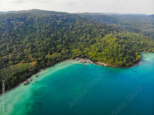 Paysage Forêt et plage naturelle de Thaïlande