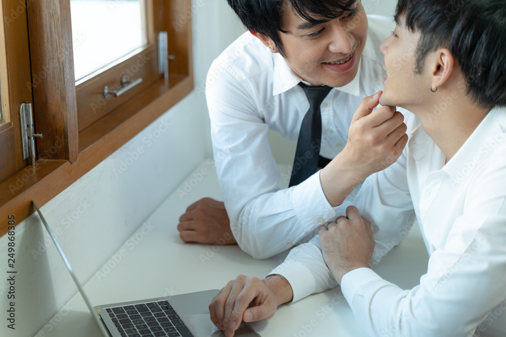 Business male couple Business male couple