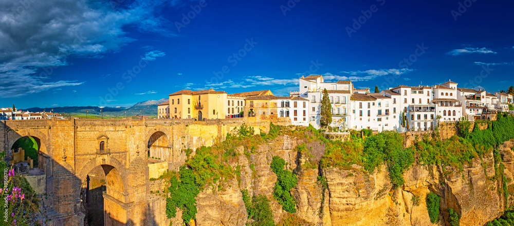 Tajo de Ronda in Malaga, Spain - obrazy, fototapety, plakaty 