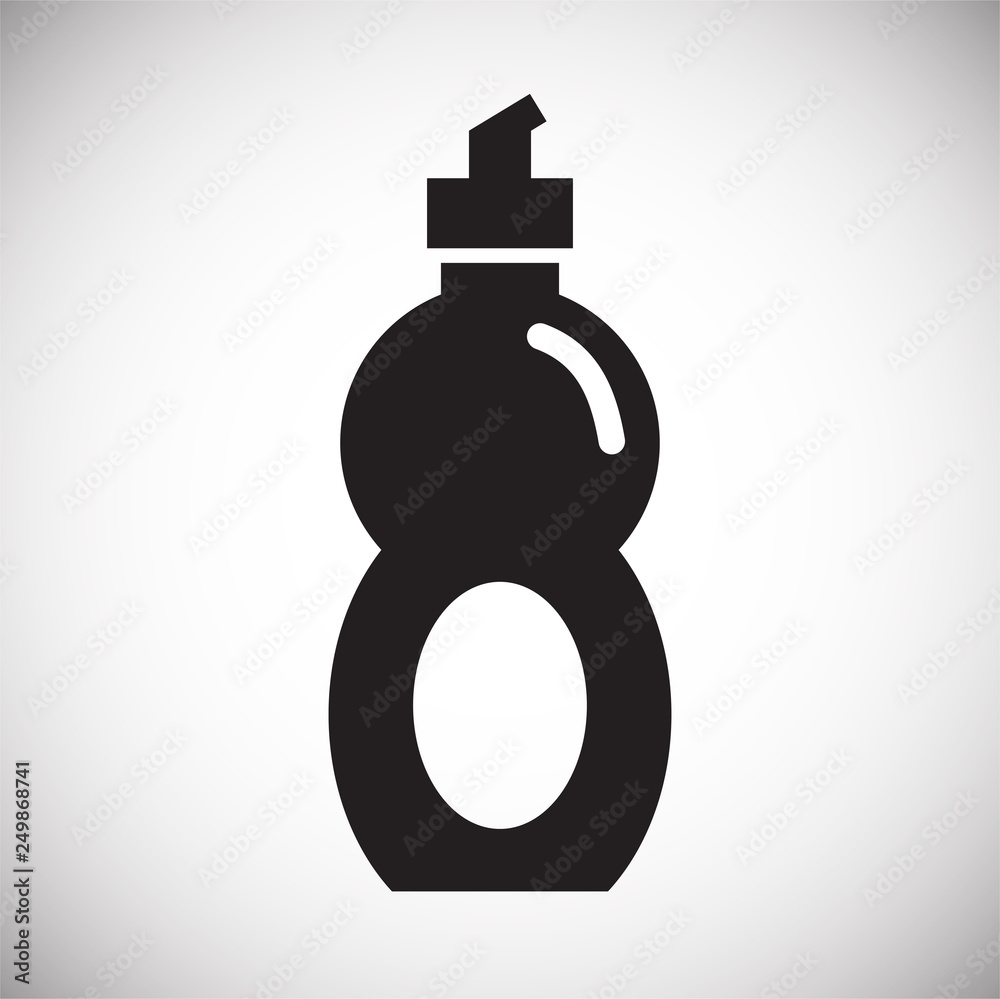 Obraz premium Cleaning agent icon on white background for graphic and web design, Modern simple vector sign. Internet concept. Trendy symbol for website design web button or mobile app