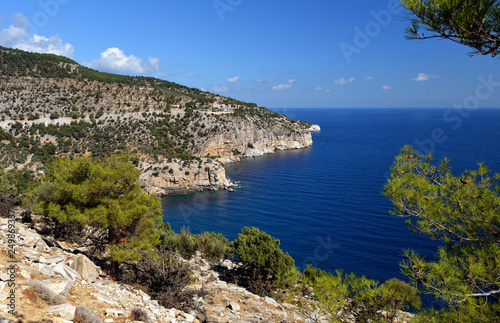 Greece  Tassos island. Sea  mountains  beautiful sunny day
