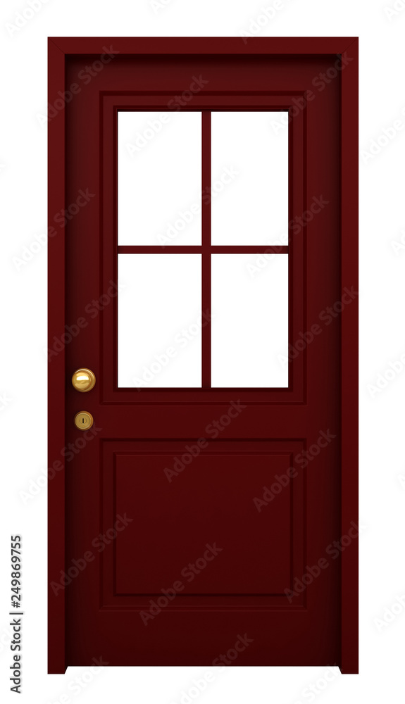 Door with frame