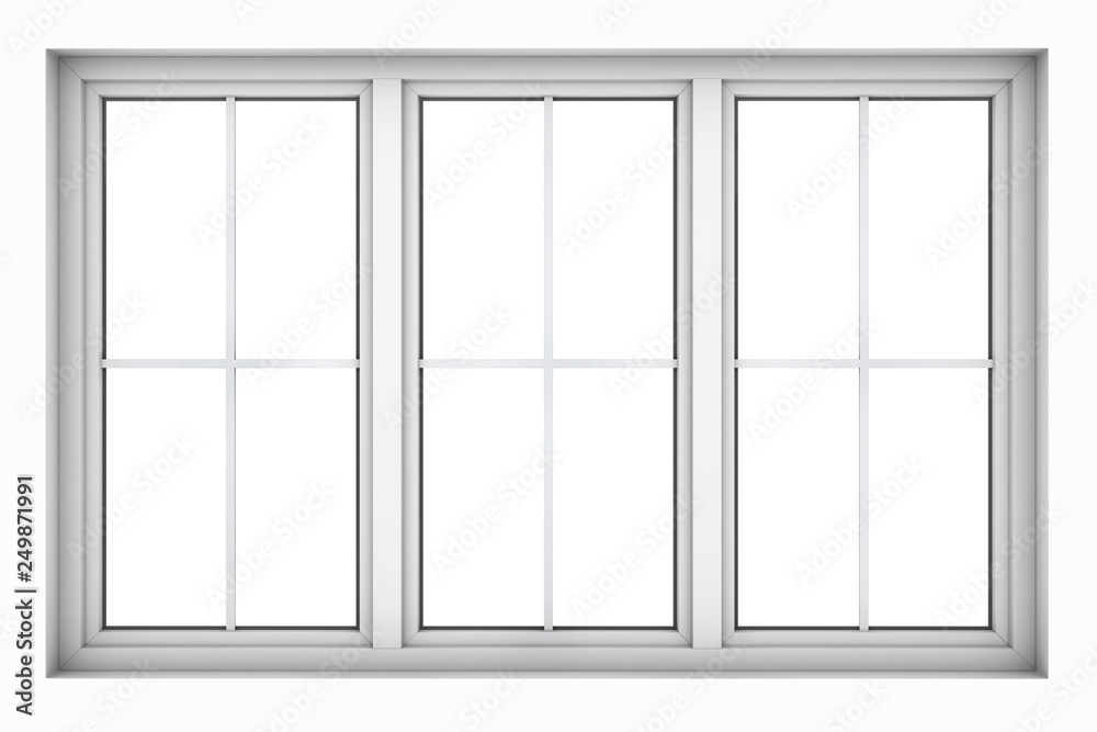 Plastic window frame
