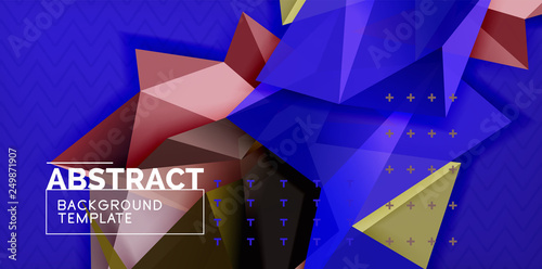 Triangular low poly background design