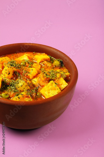 Indian Traditional Home made Paneer Butter Masala photo