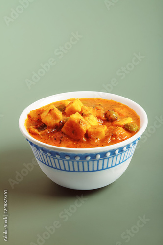 Indian Traditional Home made Paneer Butter Masala photo