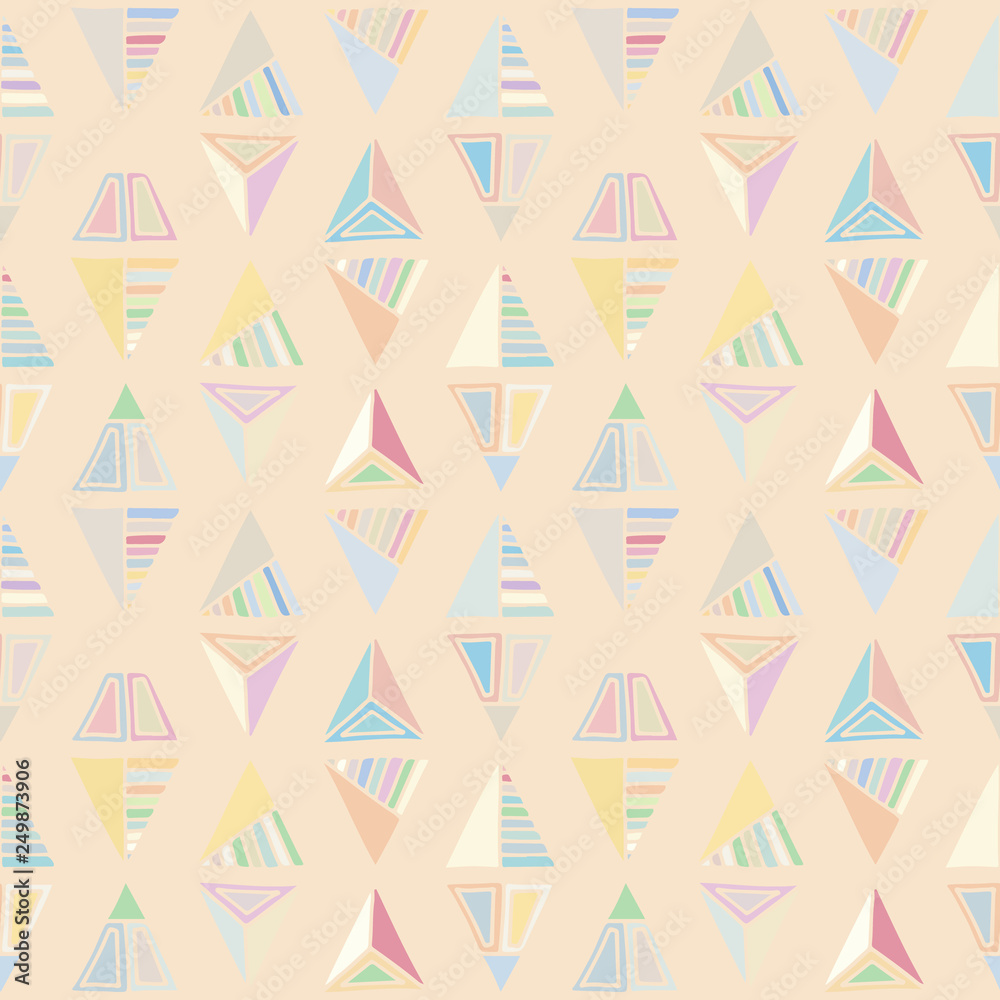 Seamless vector pattern. geometrical background with hand drawn decorative tribal elements. Print with ethnic, folk, traditional motifs. Graphic illustration for wrapping, wallpaper, fabric, packing Seamless vector pattern. geometrical background with hand drawn decorative tribal elements. Print with ethnic, folk, traditional motifs. Graphic illustration for wrapping, wallpaper, fabric, packing