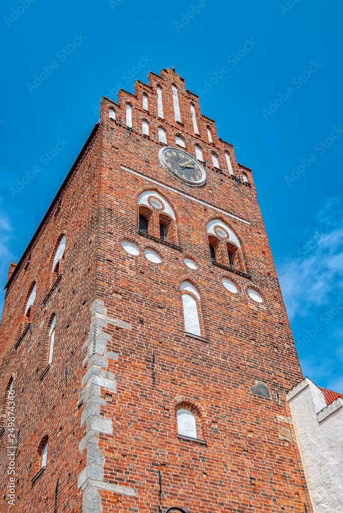 Ahus Saint Marys Church Clock Tower Ahus Saint Marys Church Clock Tower