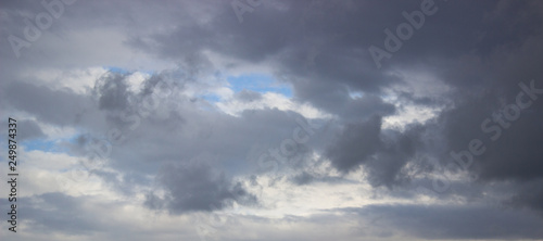 blue sky with clouds landscape