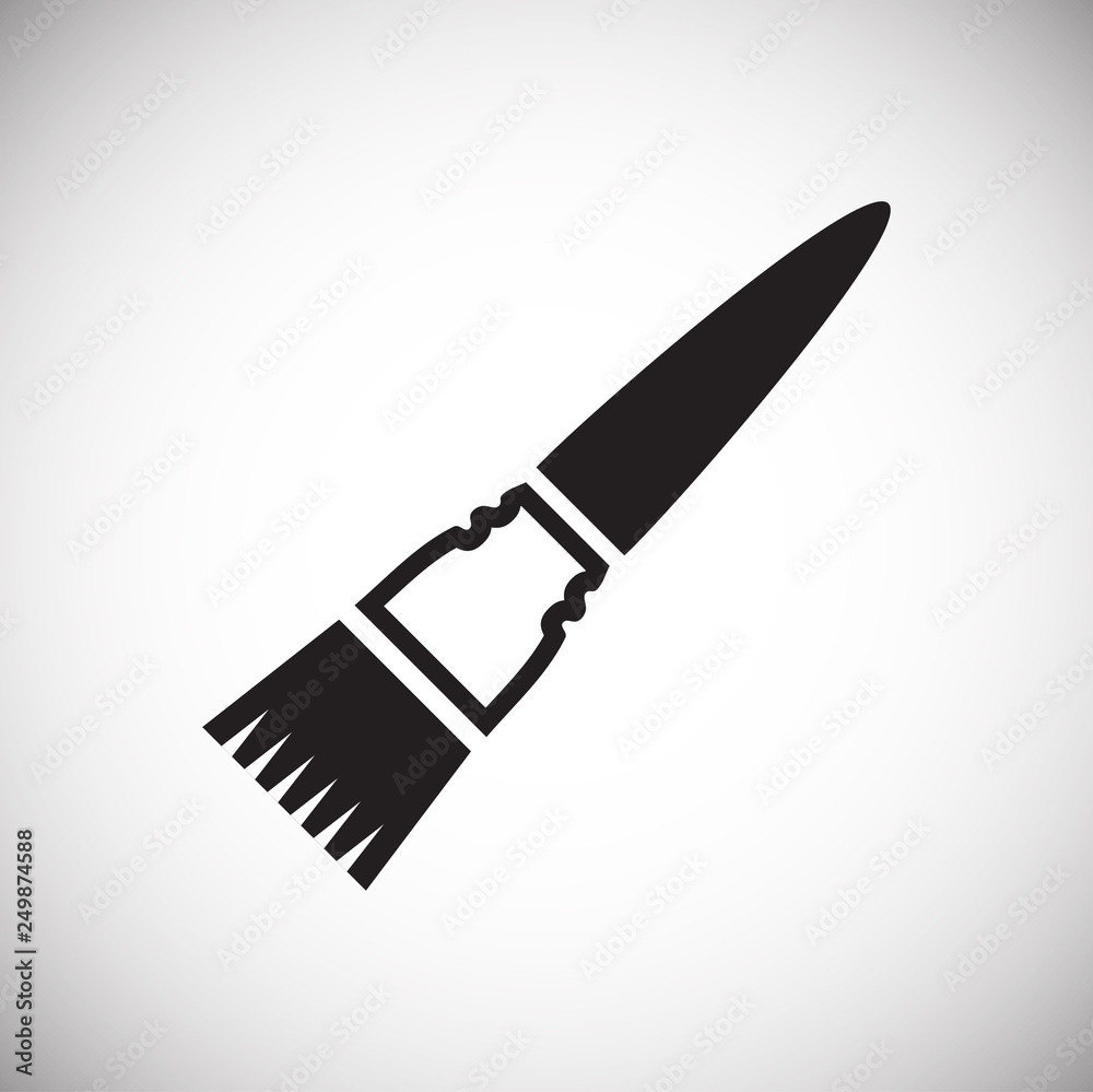 Brush icons set on white background for graphic and web design, Modern simple vector sign. Internet concept. Trendy symbol for website design web button or mobile app Brush icons set on white background for graphic and web design, Modern simple vector sign. Internet concept. Trendy symbol for website design web button or mobile app