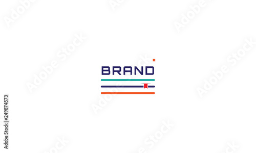Bookmark book vector abstract logo color image