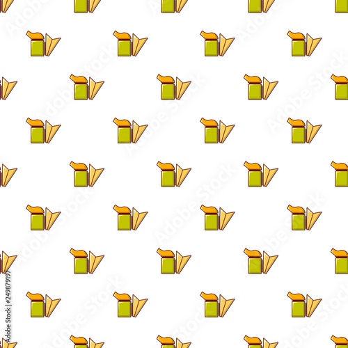 Beekeeping smoker pattern in cartoon style. Seamless pattern vector illustration