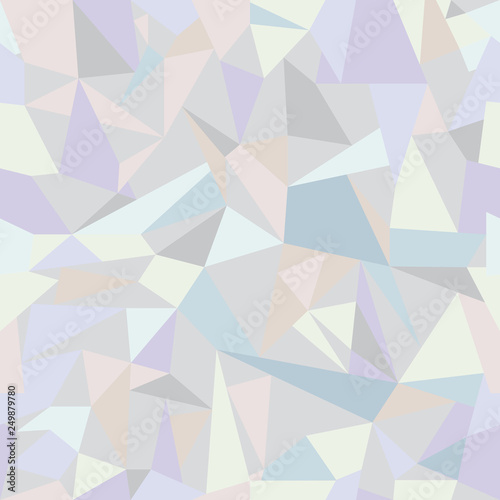 Seamless pattern for the background, consisting of randomly arranged triangles, the color of light inactive shades