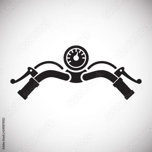Motorcycle bar icon on white background for graphic and web design, Modern simple vector sign. Internet concept. Trendy symbol for website design web button or mobile app
