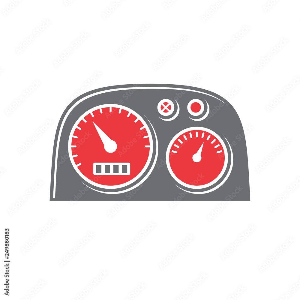 Fototapeta premium Motorcycle dashboard icon on white background for graphic and web design, Modern simple vector sign. Internet concept. Trendy symbol for website design web button or mobile app