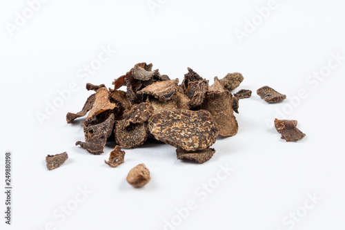 heap of truffles isolated on white background