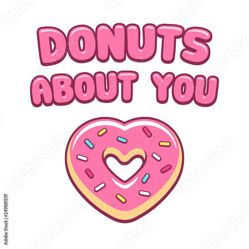 Valentines day donut