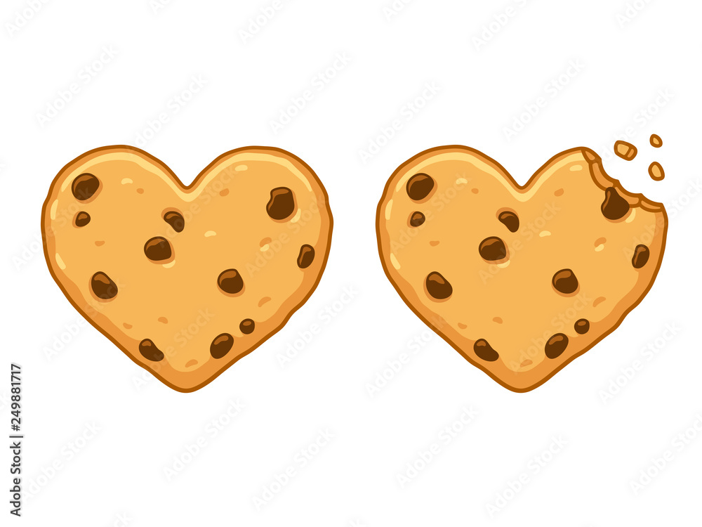 Heart shaped cookie Heart shaped cookie
