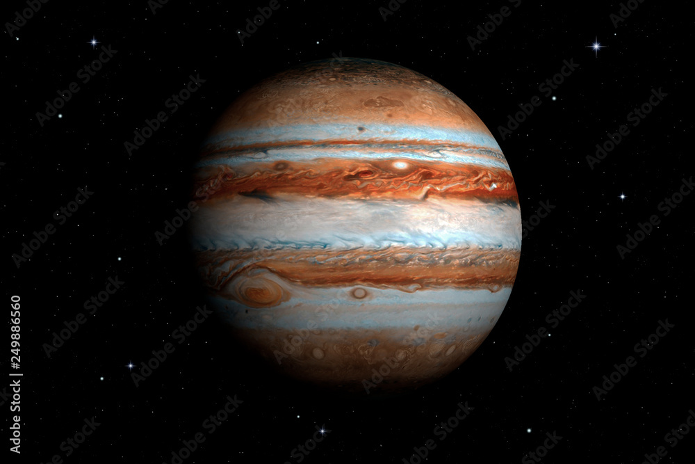 3d rendering of Jupiter Planet. Surface texture furnished by NASA. 3d rendering of Jupiter Planet. Surface texture furnished by NASA.