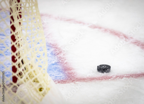 Canvas Print Hockey puck
