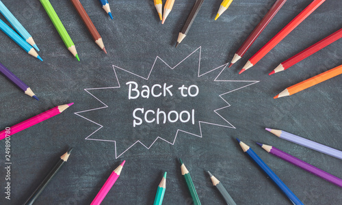 back to school, pencil, education, blackboard
