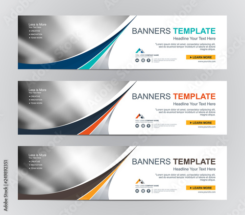 Abstract Web banner design background or header Templates
