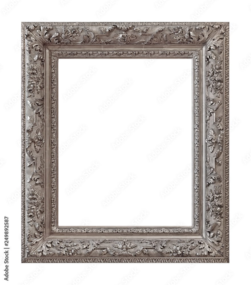 Golden frame for paintings, mirrors or photo isolated on white background Golden frame for paintings, mirrors or photo isolated on white background