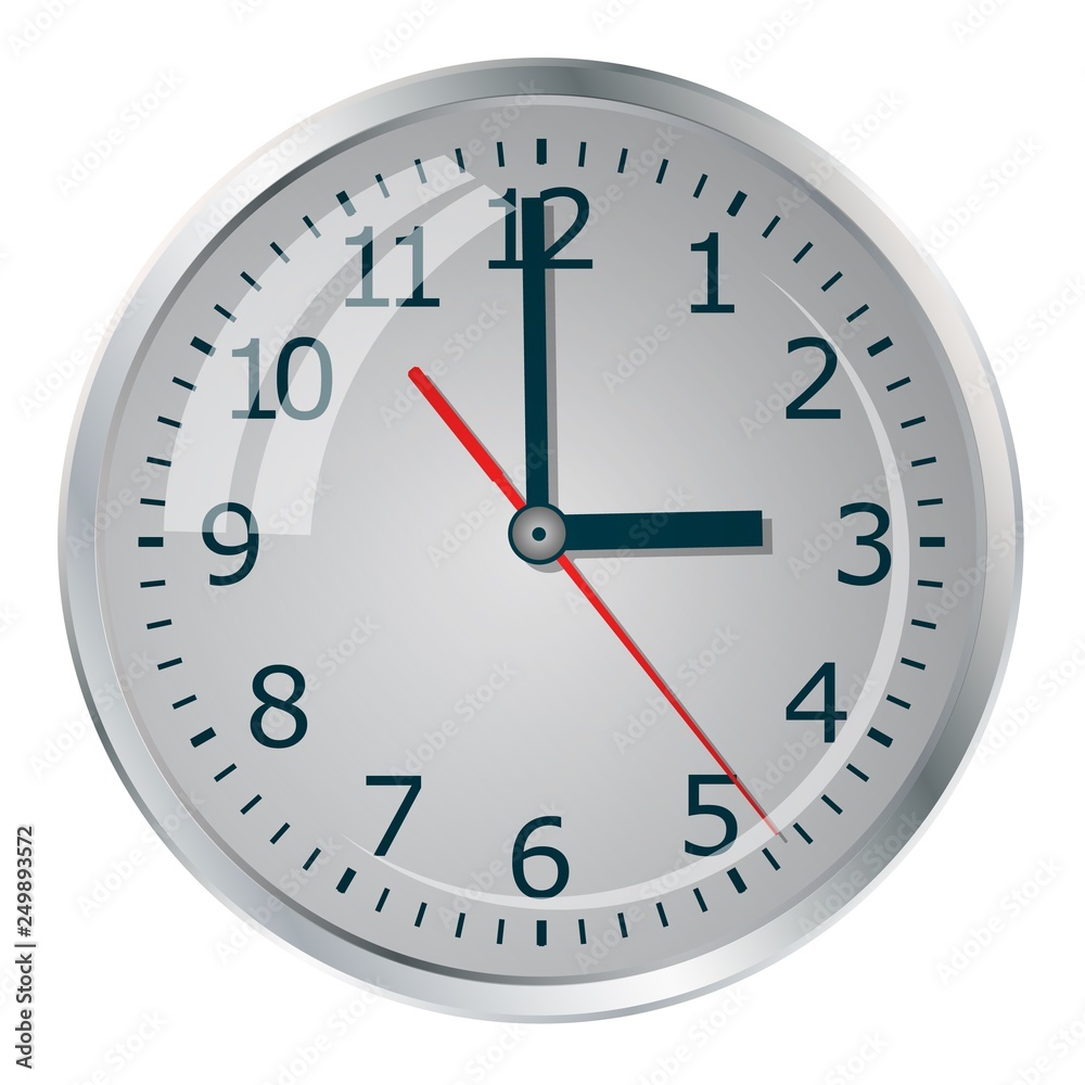 Clock icon. World time concept. Vector illustration.