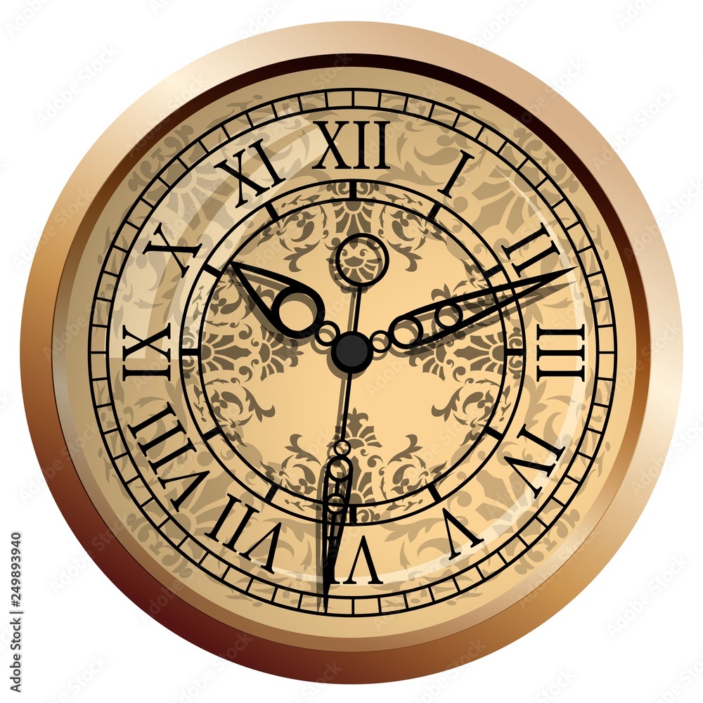 Clock icon. World time concept. Vector illustration.