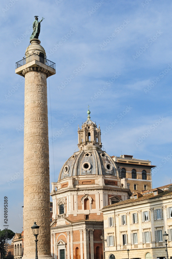 Roma, Fori di Traiano e colonna Traiana