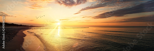 Sonnenuntergang am Meer, Ostsee