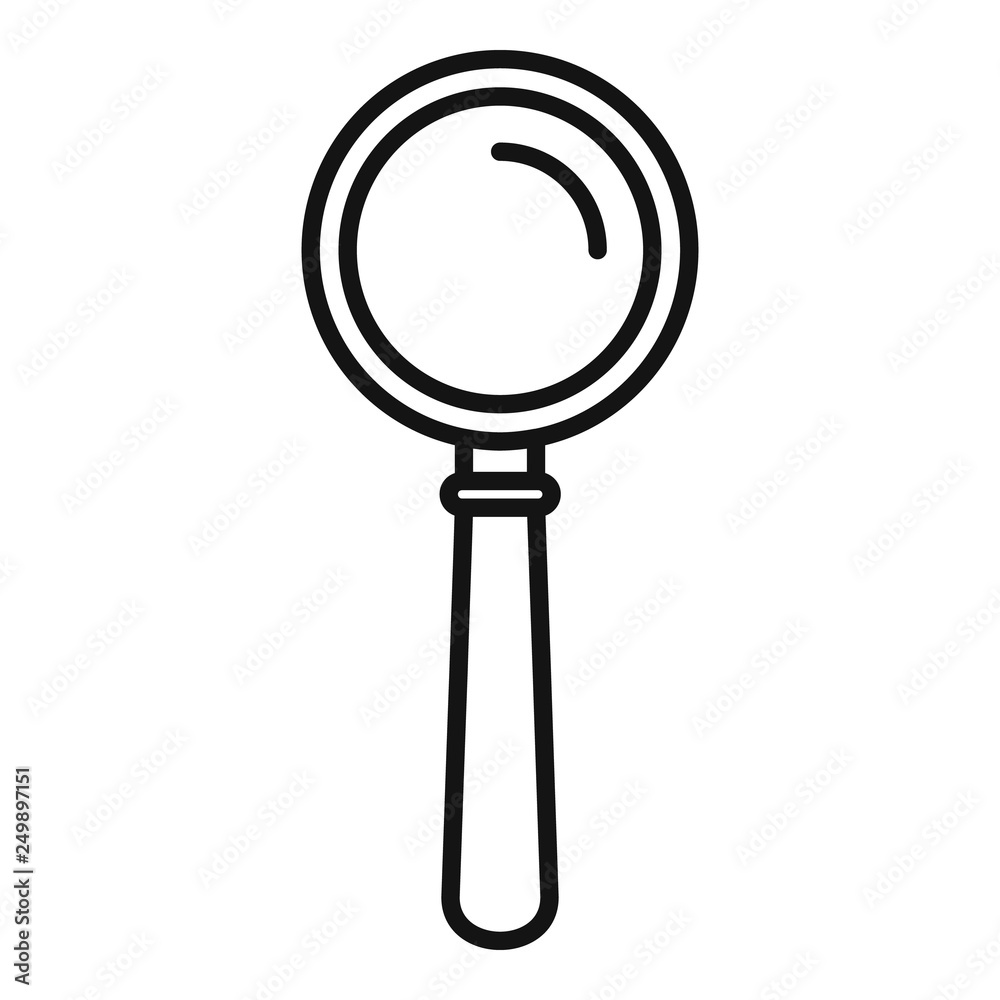 Magnify glass icon. Outline magnify glass vector icon for web design isolated on white background Magnify glass icon. Outline magnify glass vector icon for web design isolated on white background