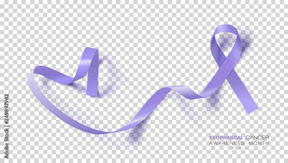 Esophageal Cancer Awareness Month. Periwinkle Color Ribbon Isolated On Transparent Background. Vector Design Template For Poster. Esophageal Cancer Awareness Month. Periwinkle Color Ribbon Isolated On Transparent Background. Vector Design Template For Poster.