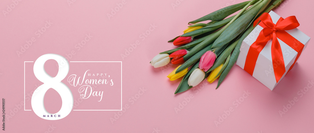 Obraz premium Floral spring background. Woman's Day, Mother's Day.