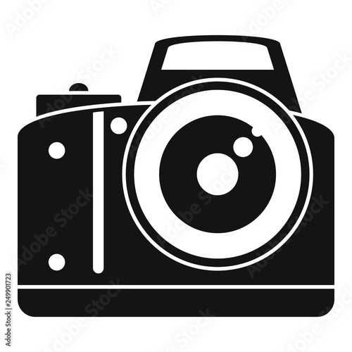 Professional camera icon. Simple illustration of professional camera vector icon for web design isolated on white background