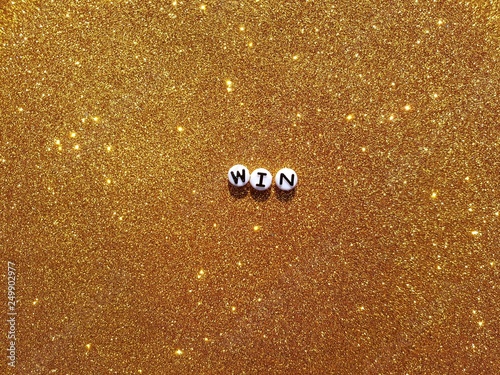 Winner Golden Glitter Background