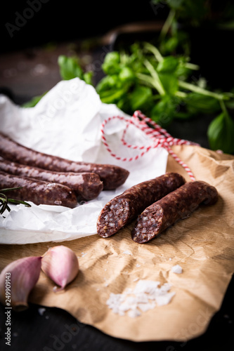 Kaszanka, tradycyjna swojska wędlina.